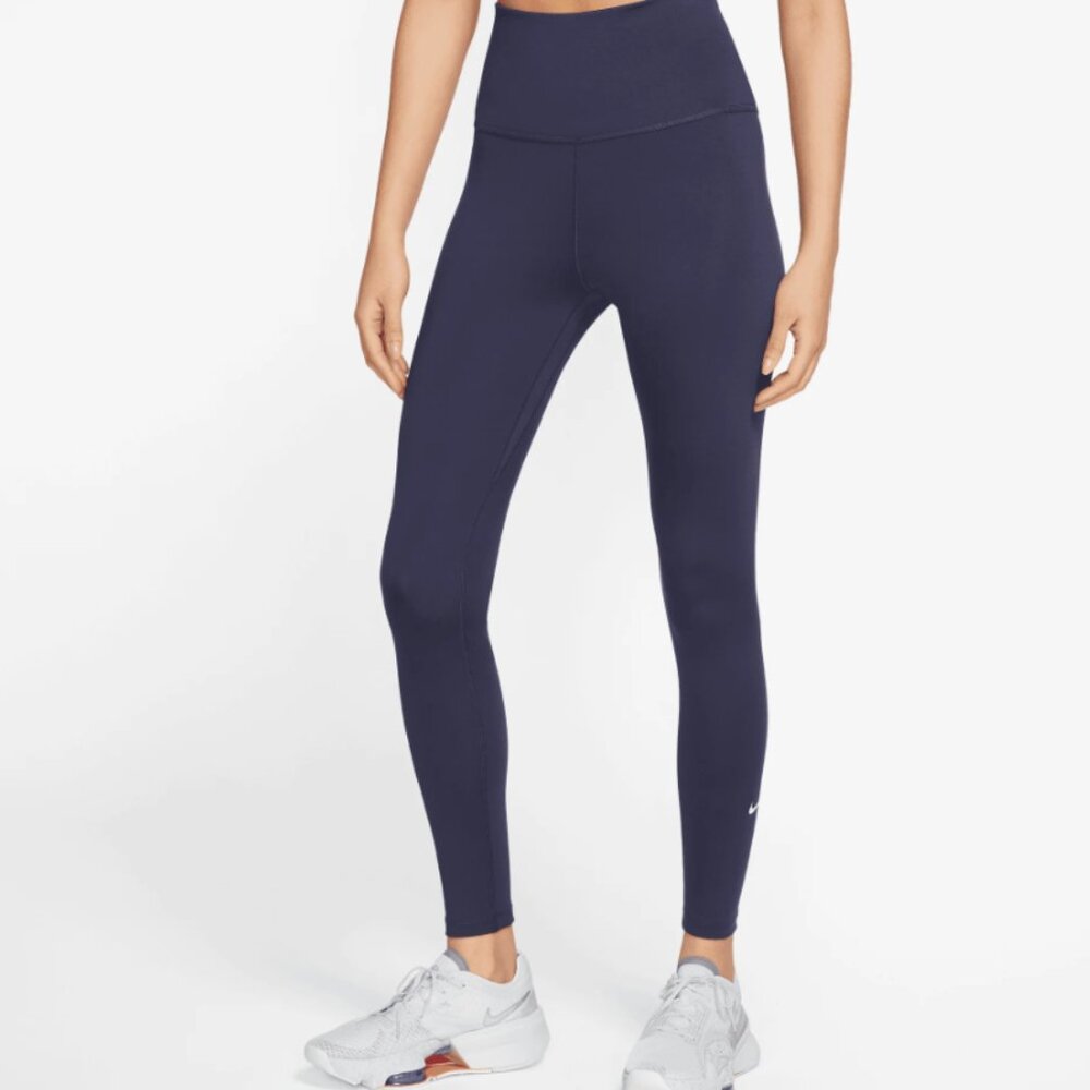 NIKE ONE WOMEN'S PURPLE HIGH-RISE LEGGINGS- NWT - SMALL